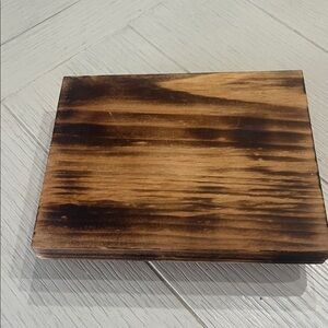 Rustic Reclaimed Wood Pedestal Tray Handmade